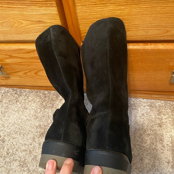 Suede winter boots (black) - Picture 4 of 8